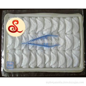Wholesale White Disposable Airline Cotton Towel, Disposable Cotton Towels For Airline